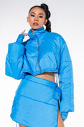 BACK AGAIN CROPPED PUFFER BOMBER