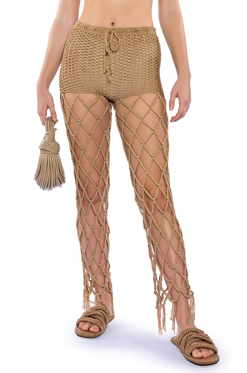 BEACHY KEEN KNIT CUTOUT PANTS