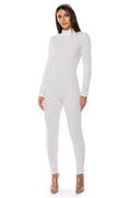 BEAT THE ODDS TEXTURED CATSUIT