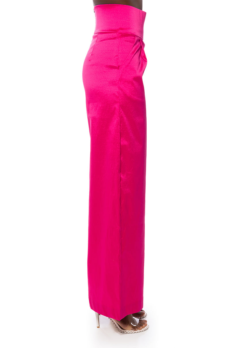 BIG BOOTY HIGH WAIST WIDE LEG TROUSER