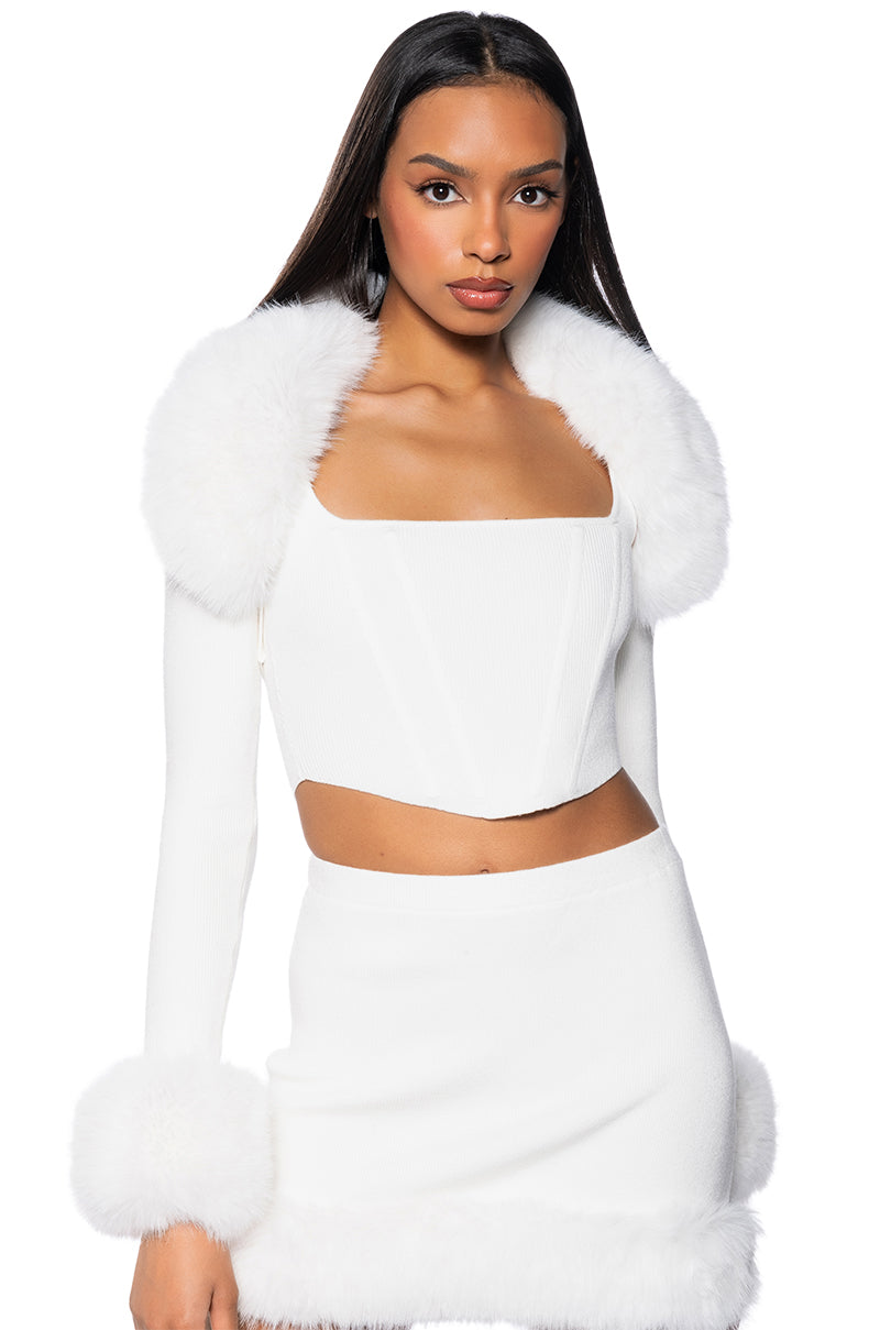 BIG MOOD FITTED CORSET TOP