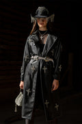 BLESSED AND WELL DRESSED PLEATHER TRENCH