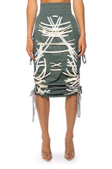 BRIELLE TIED UP MAXI SKIRT