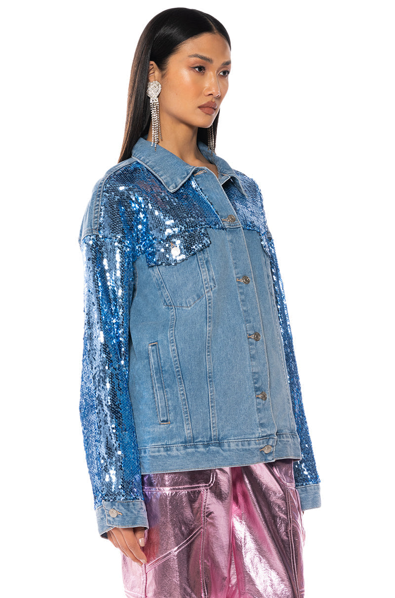 BRING IT BACK OVERSIZED DENIM JACKET