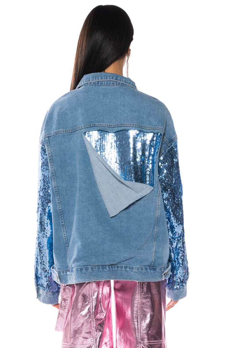 BRING IT BACK OVERSIZED DENIM JACKET