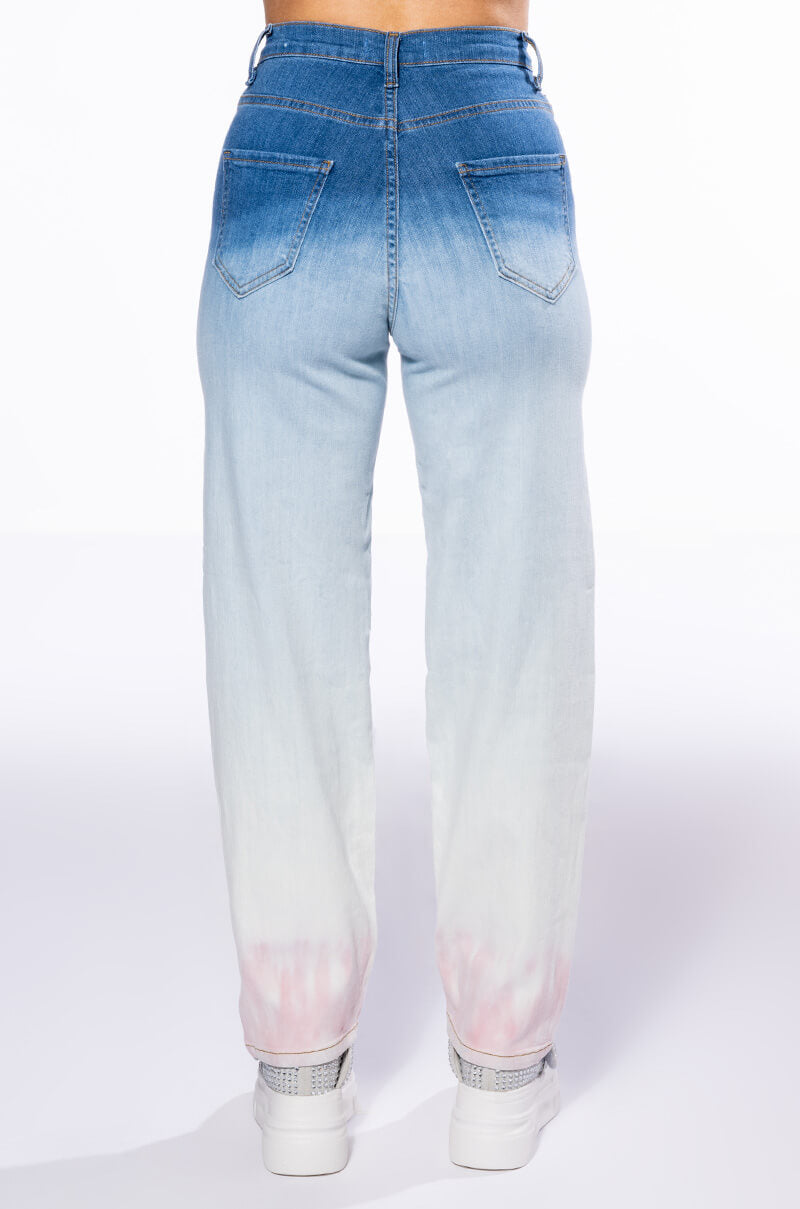 BROOKLYNNE OMBRE HIGH RISE JEANS