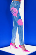 BUBBLE GUM SKINNY JEANS