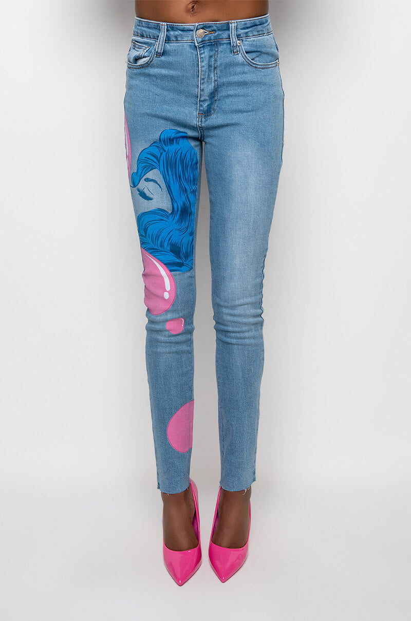 BUBBLE GUM SKINNY JEANS