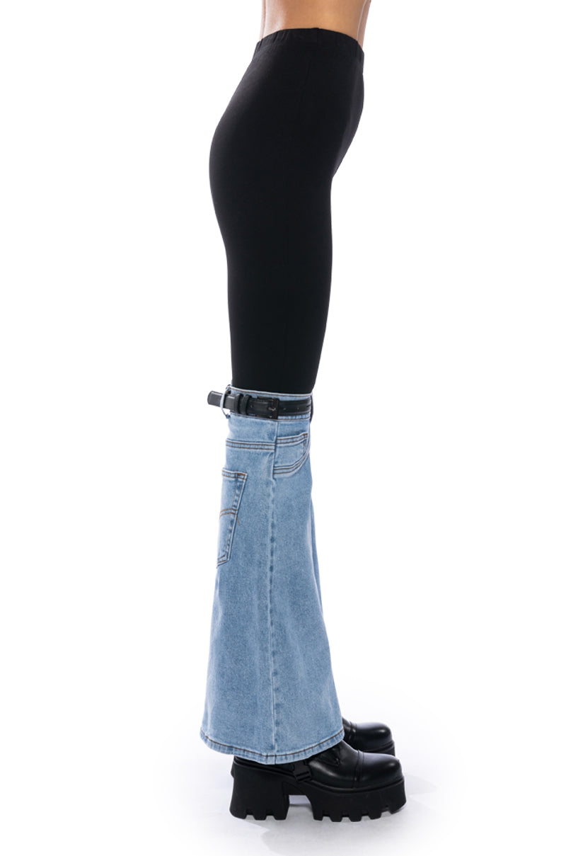 BUCKLE UP DENIM BOOT LEGGING