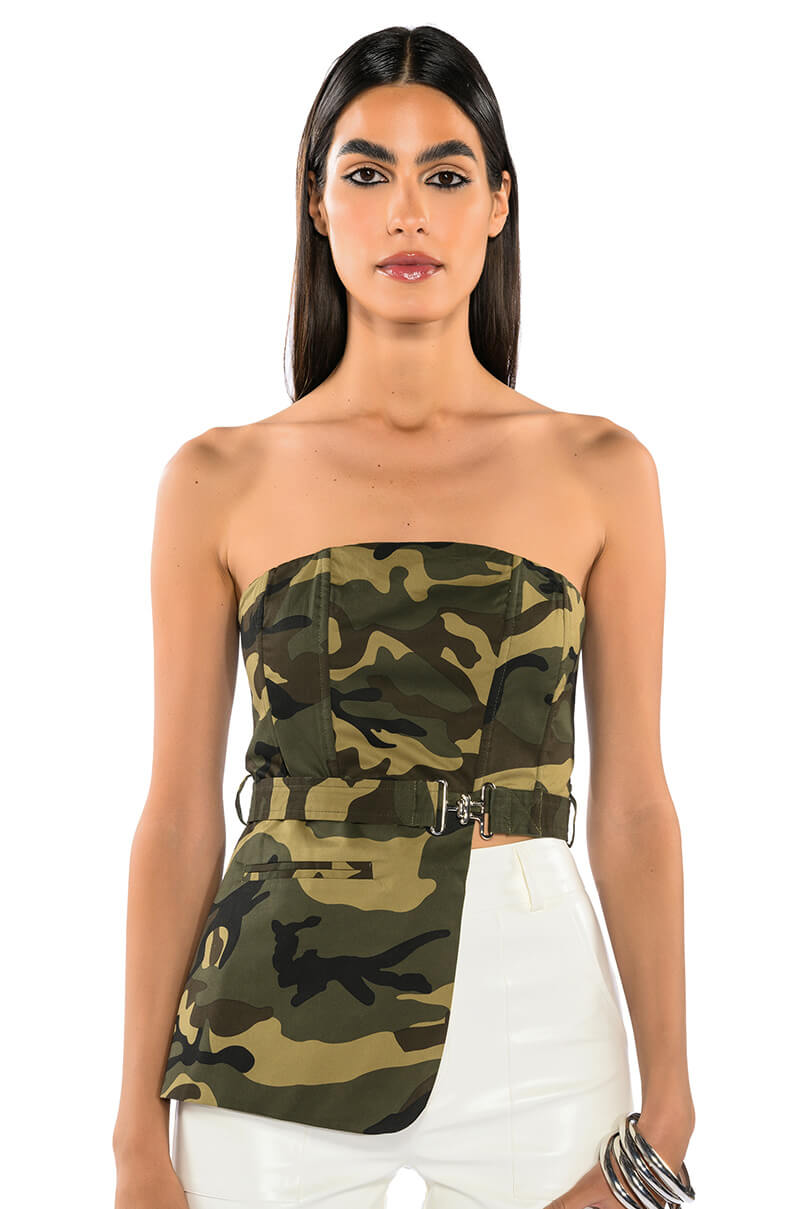 CAMO CHIC TUBE TOP