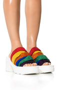 CANI RAINBOW EMBELLISHED CHUNKY SANDAL