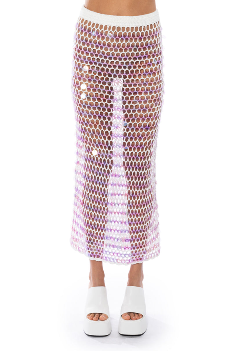 CELINE CROCHET MAXI SKIRT