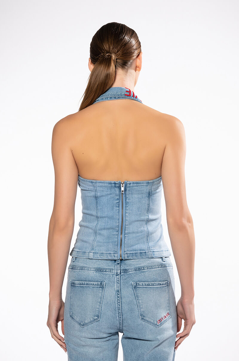 C'EST LA VIE DENIM TOP