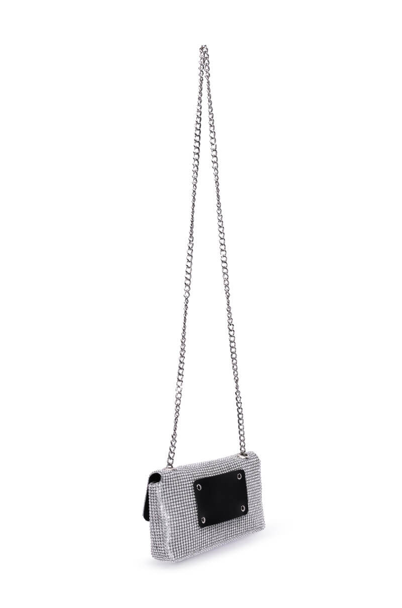 CHECKED OUT RHINESTONE FANNY PACK