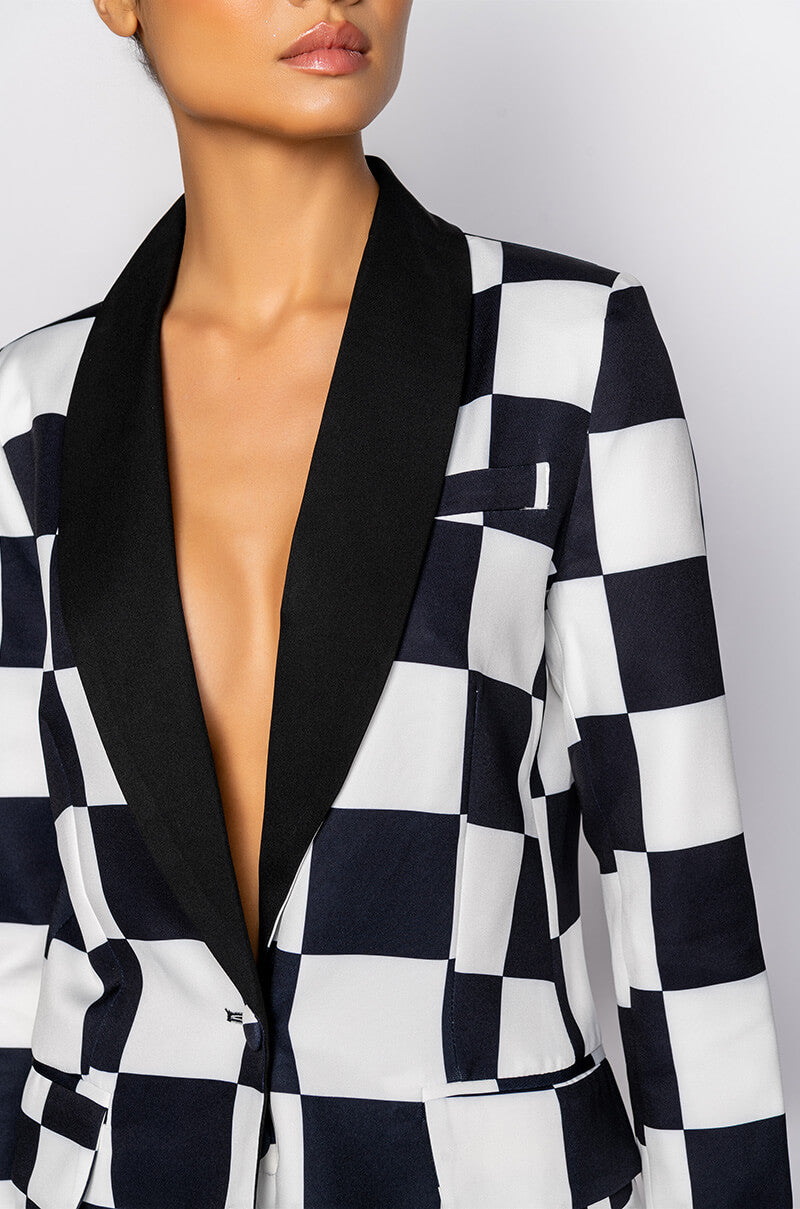 CHECKMATE FITTED BLAZER