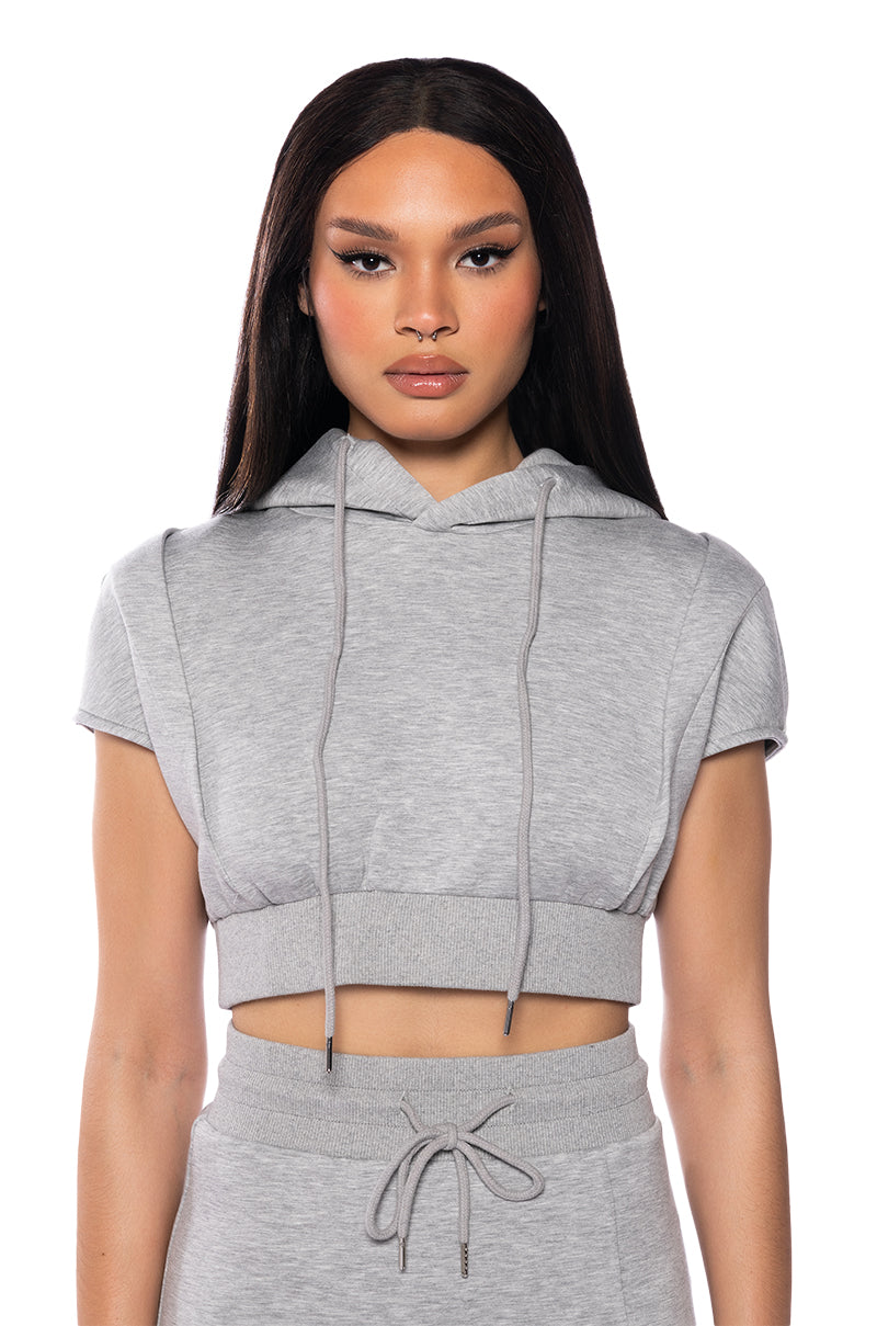 CHILL DAYS CROPPED HOODIE