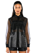 CITY LIGHTS LONGS SLEEVE BUTTON DOWN BLOUSE