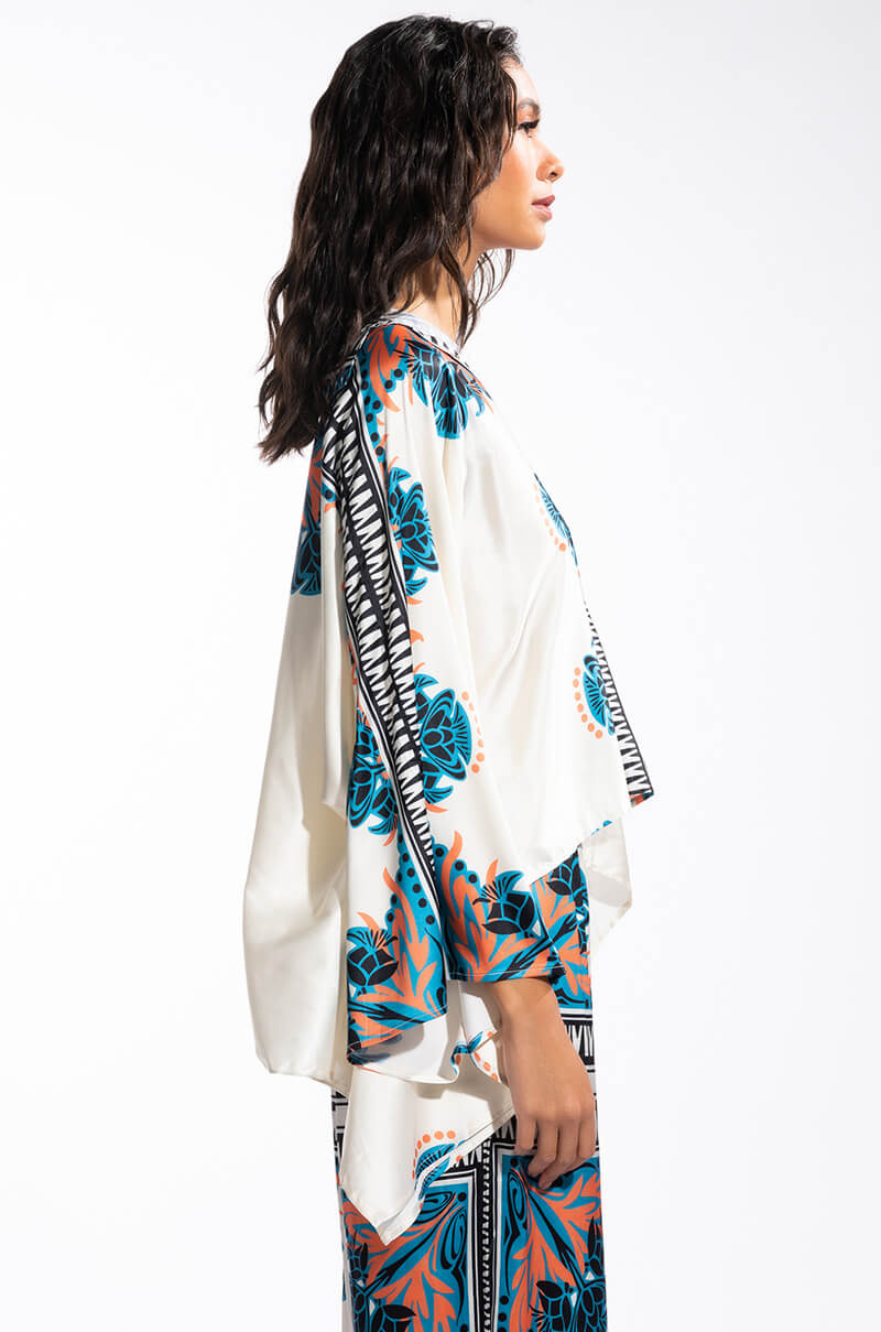 COASTAL LIVING SATIN WIDE LEG PANT