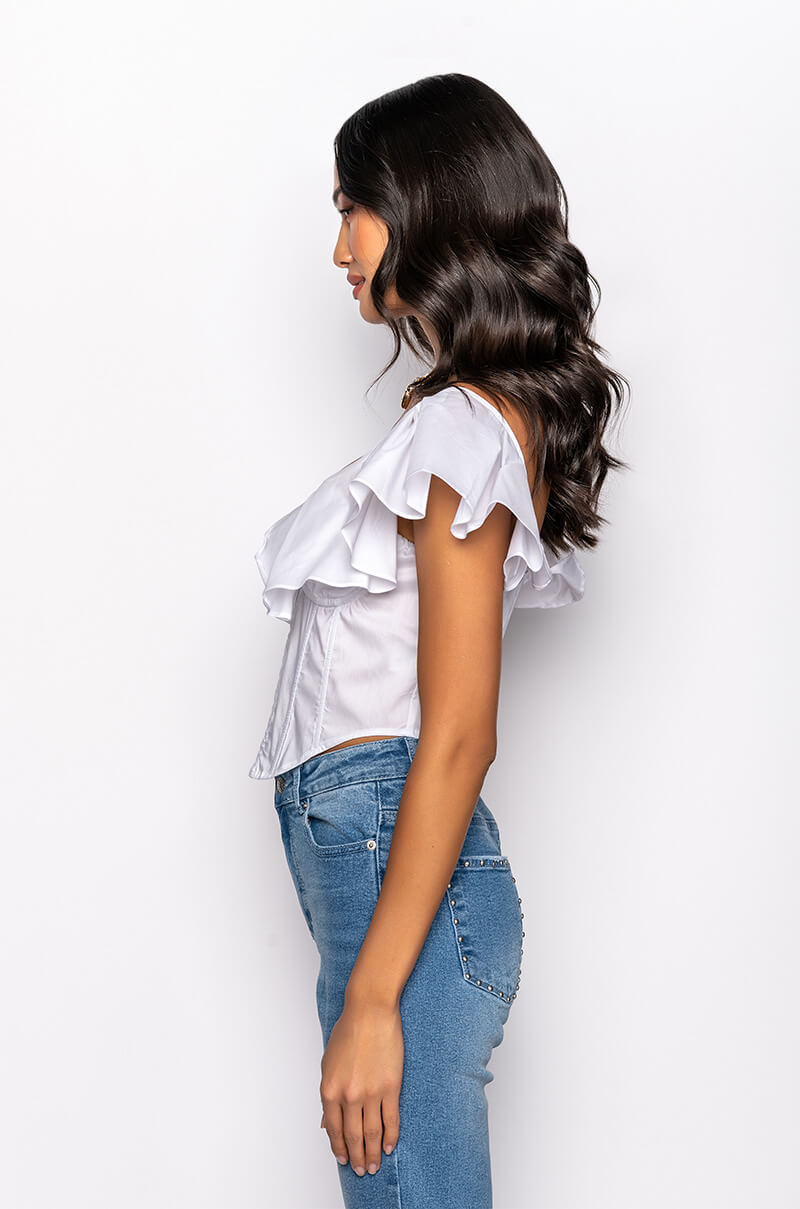 JULIETTE OFF THE SHOULDER BLOUSE WITH CORSET DETAIL