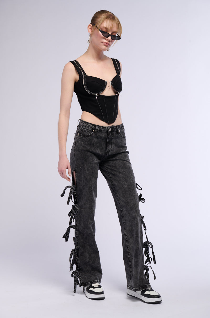 CUT IT OUT CORSET TOP