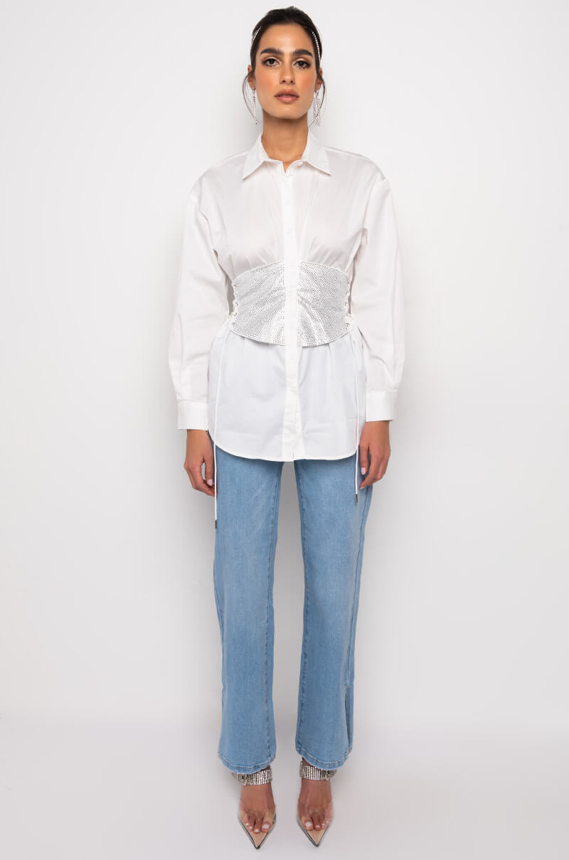 DAD JEANS WITH SIDE SLIT