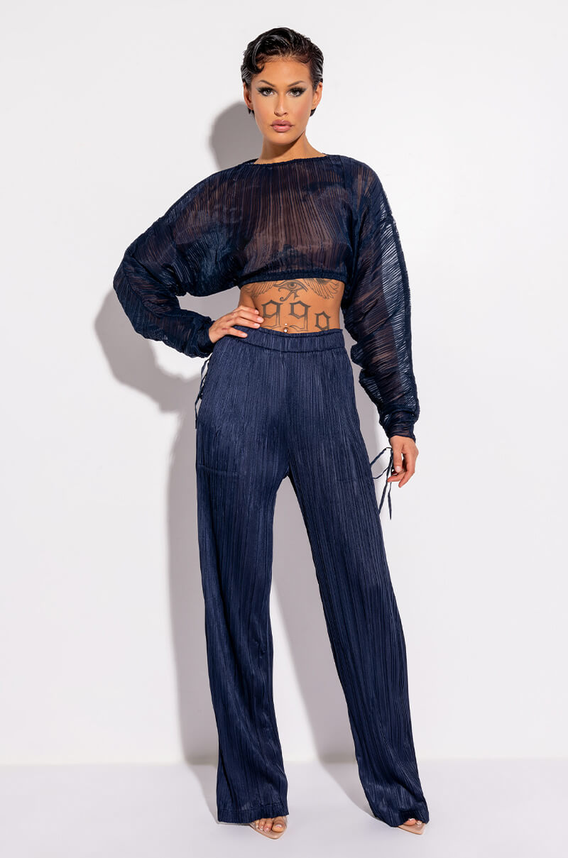 DAHLIA PLEATED PALAZZO PANT