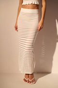 DAINTY STRIPE KNIT MAXI SKIRT