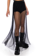 DANCING ALL NIGHT MAXI SKIRT IN BLACK