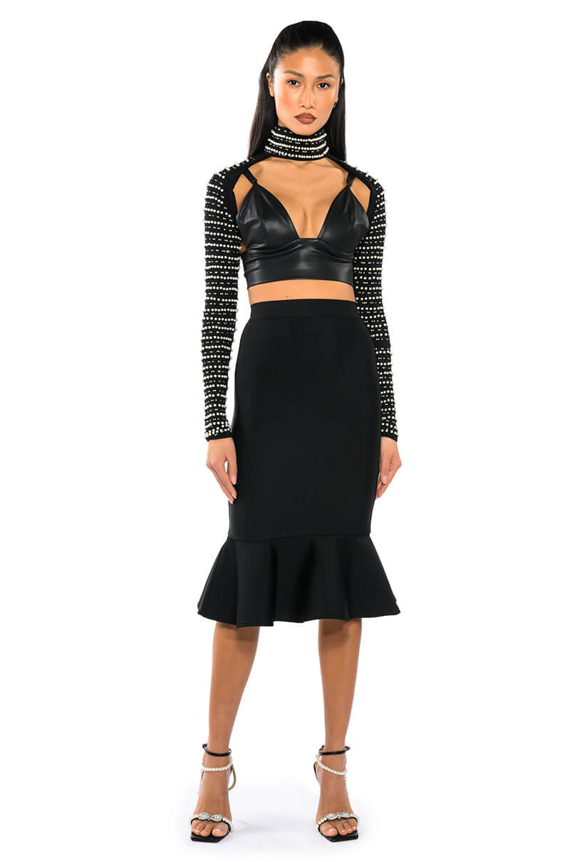 DAPHNE PEPLUM SKIRT