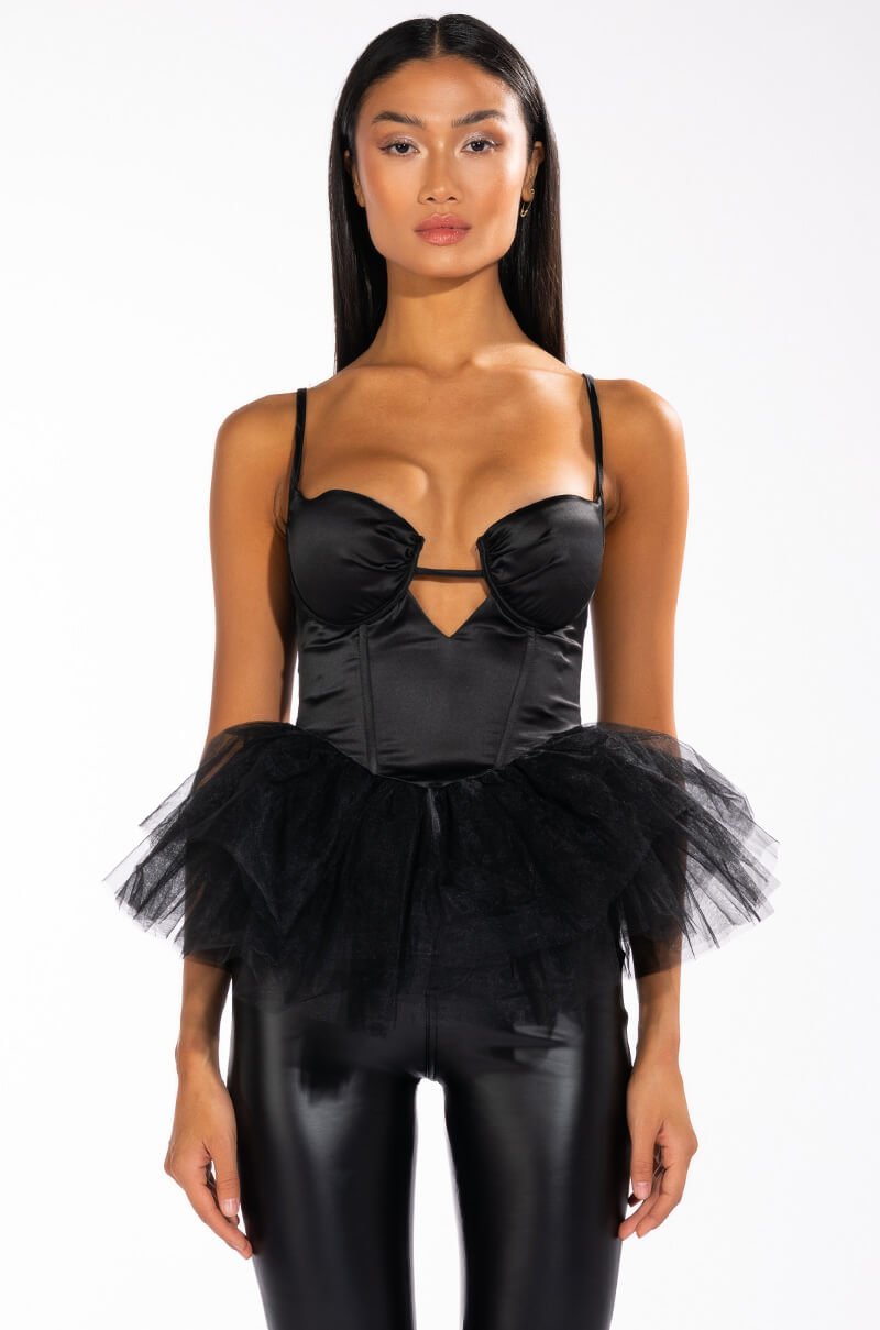 DARK ANGEL TULLE CORSET