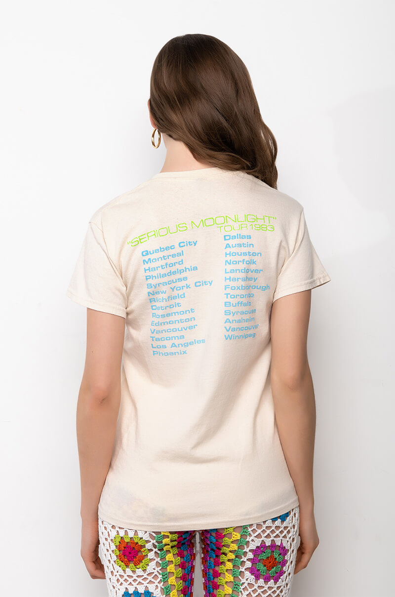 DAVID BOWIE DISTRESSED GRAPHIC T SHIRT