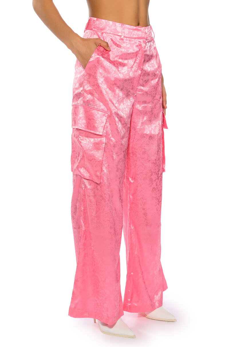 DAYDREAM SATIN FLORAL TROUSER