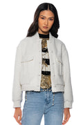 DAYTIME DRAMA TWEED BOMBER
