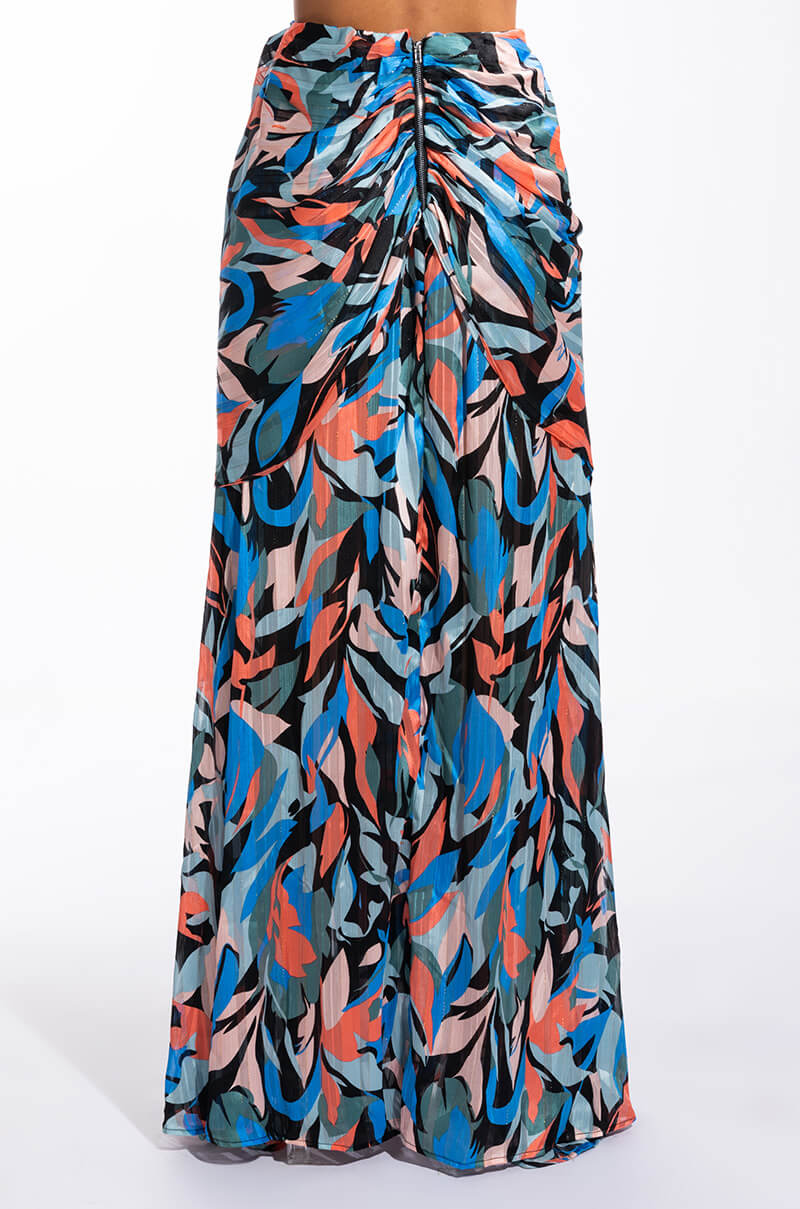 DECOMPRESS KNOT DETAIL MAXI SKIRT