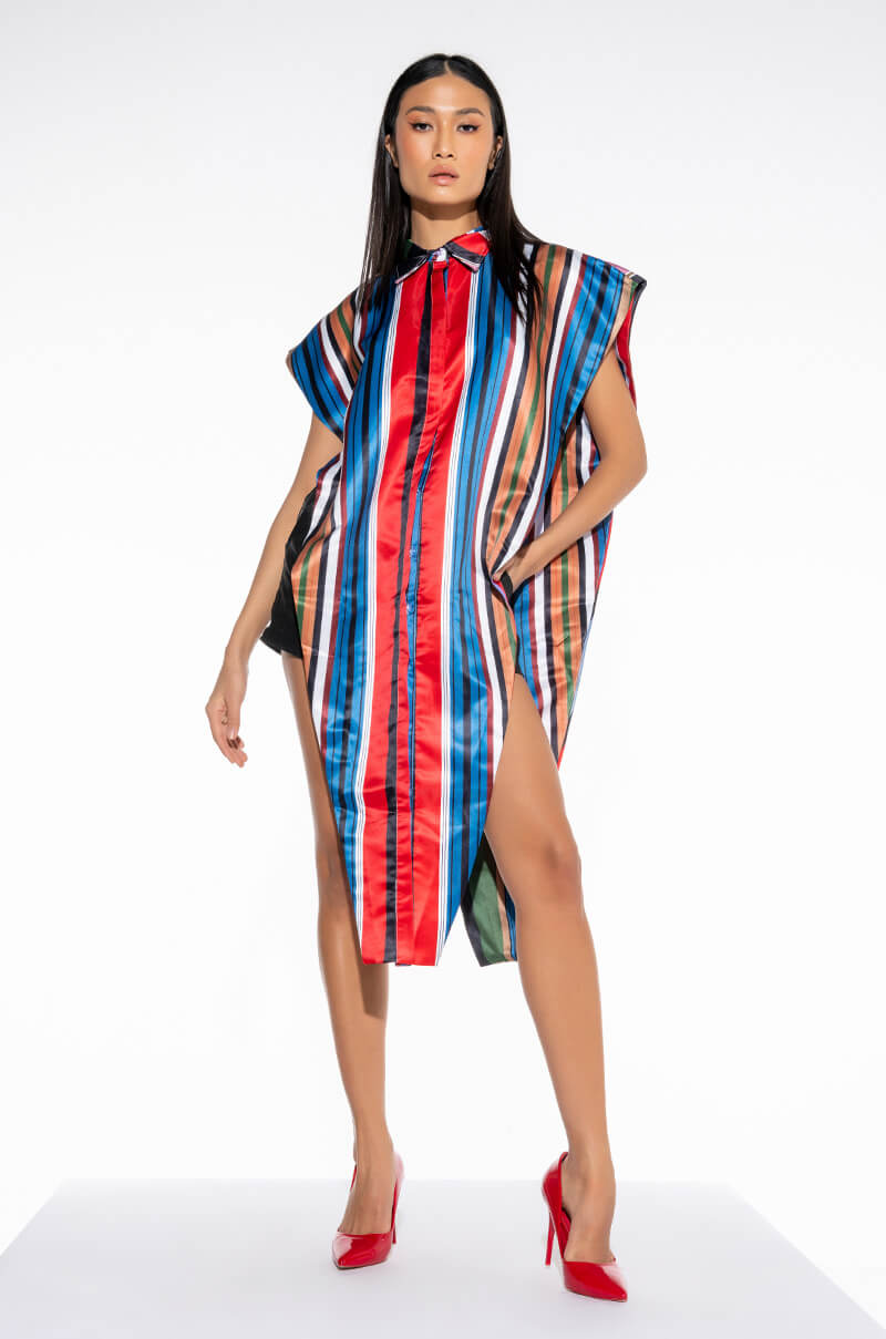 DESIRE MORE MAXI BUTTON UP BLOUSE