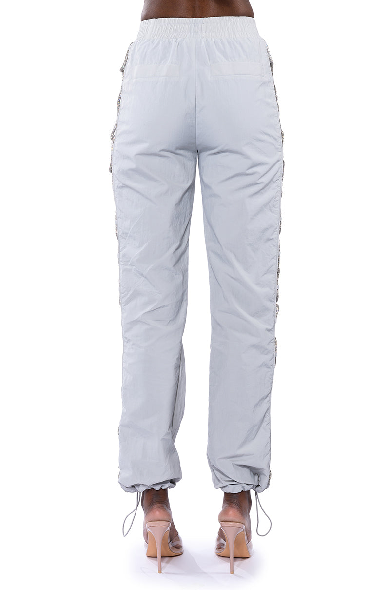 DIAMOND LACE UP TRACK PANT