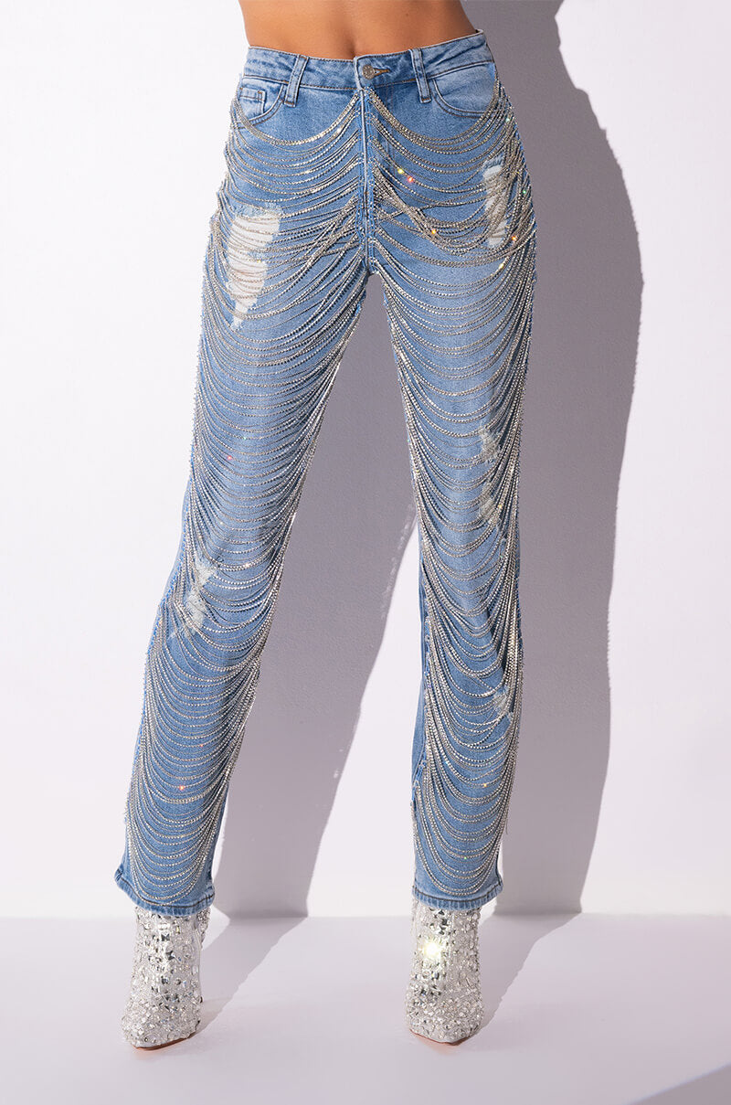 DIAMONDS ARE FOREVER STRAIGHT FIT JEANS