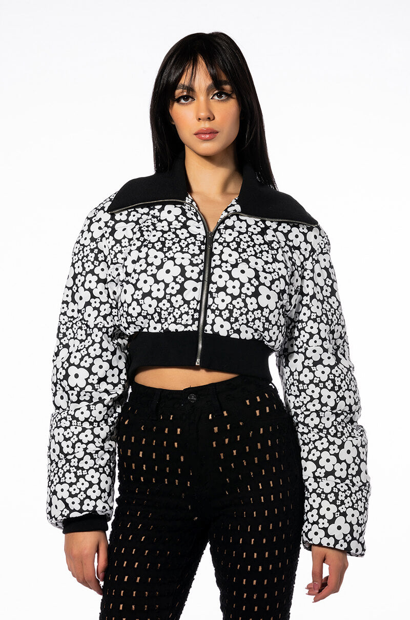 DITZY DAISY CROP PUFFER