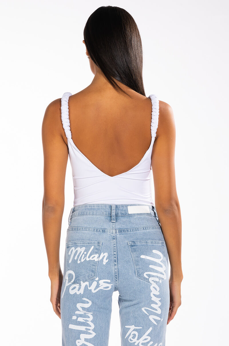 DOWNTOWN GIRL SLEEVELESS BODYSUIT