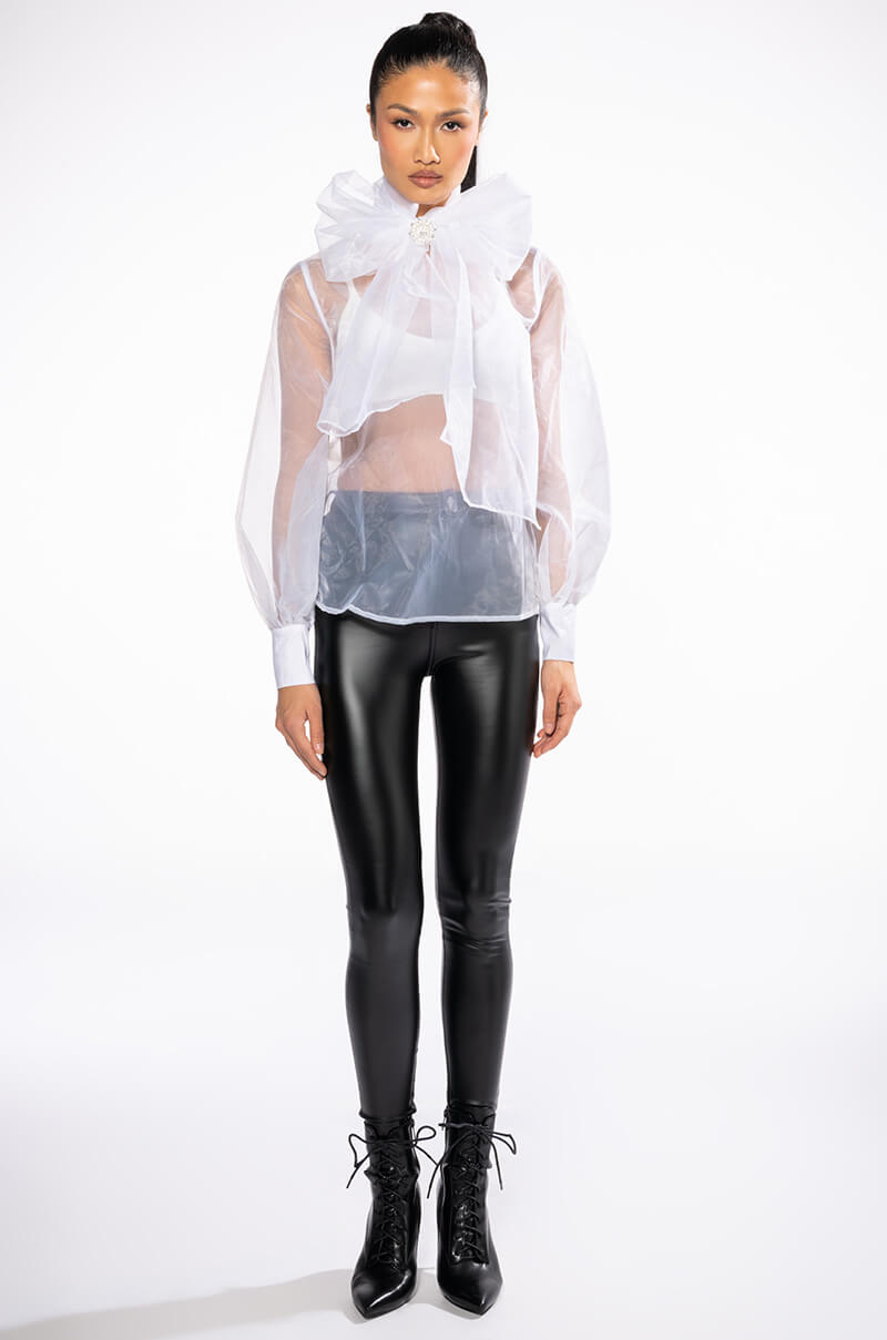 ELIZA MULTI WEAR SHEER BLOUSE