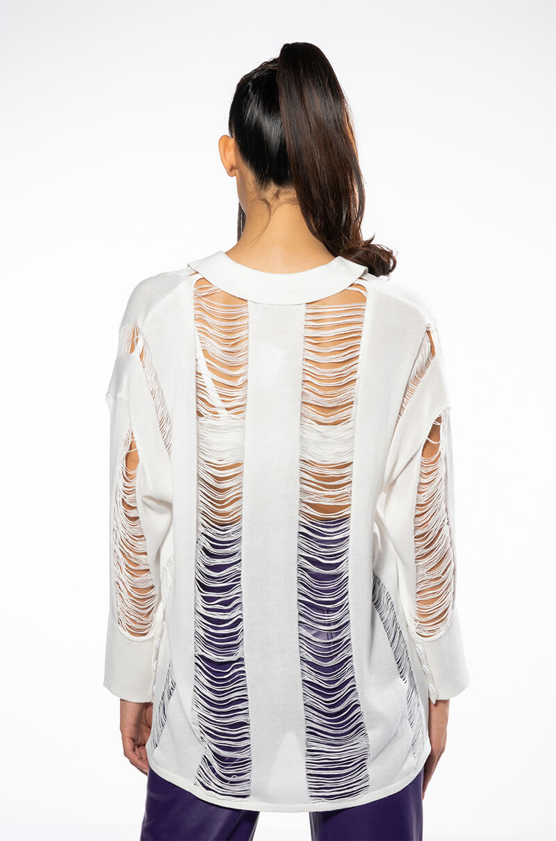 EMERSON KNITTED BUTTON DOWN TOP