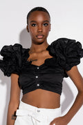 EMILIA OFF THE SHOULDER RUFFLE DETAIL BLOUSE
