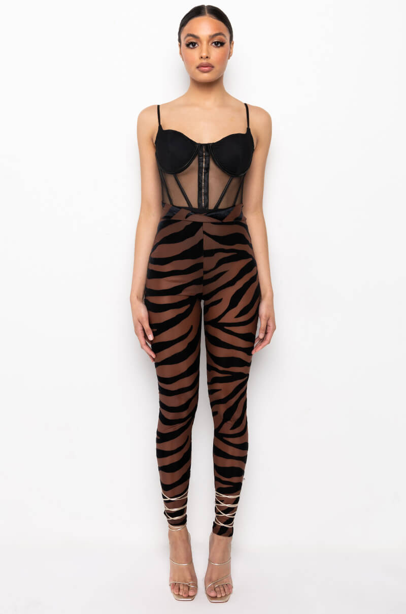 ESME MESH CORSET BODYSUIT
