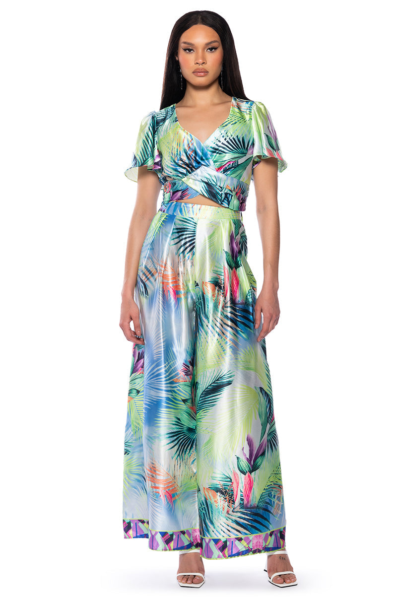 ETTA EXTRA WIDE FLORAL PANT