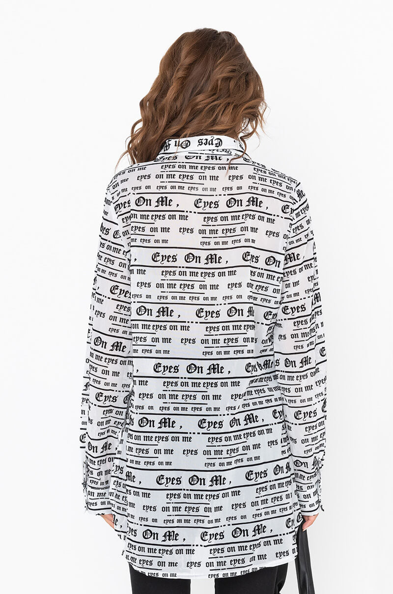 EYES ON ME BUTTON UP BLOUSE