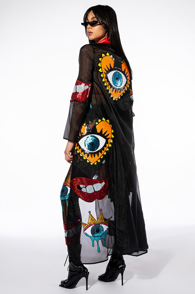 EYES WIDE SHUT SEQUIN HOLIDAY DUSTER