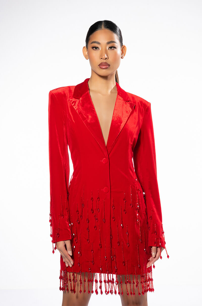 FA LA FABULOUS VELVET BLAZER