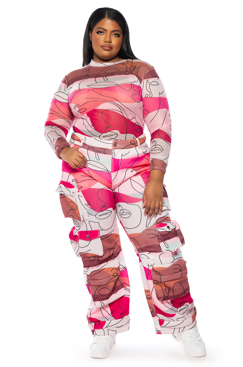 FACES SCUBA PRINTED CARGO JOGGER