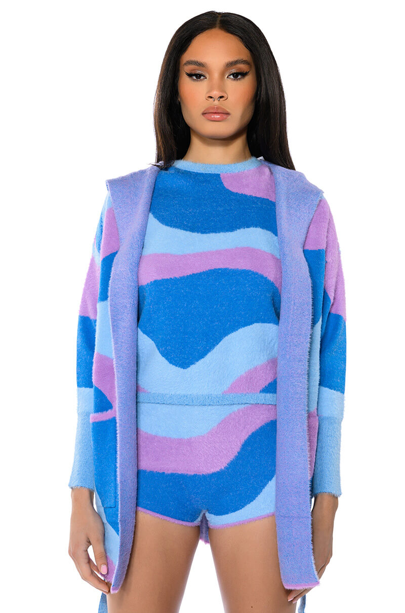FAR OUT TIE CARDIGAN