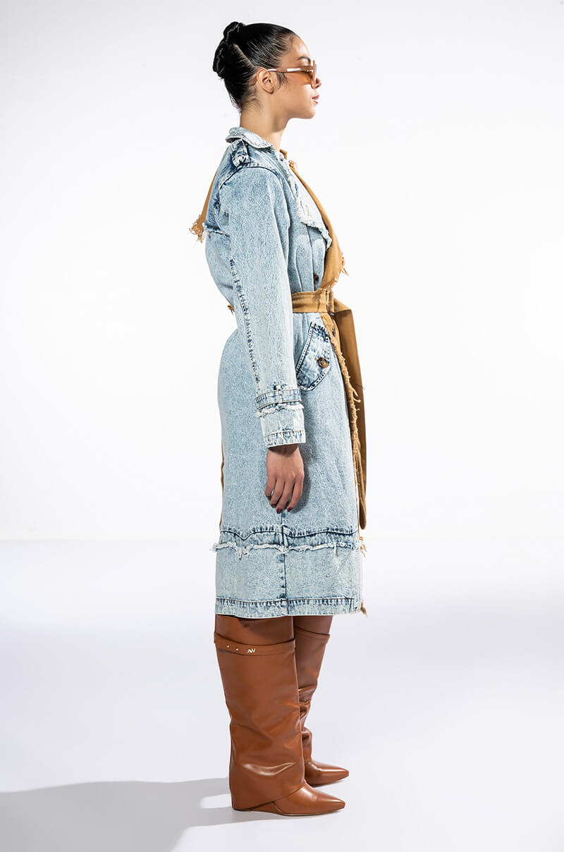 HALF DENIM HALF TRENCH